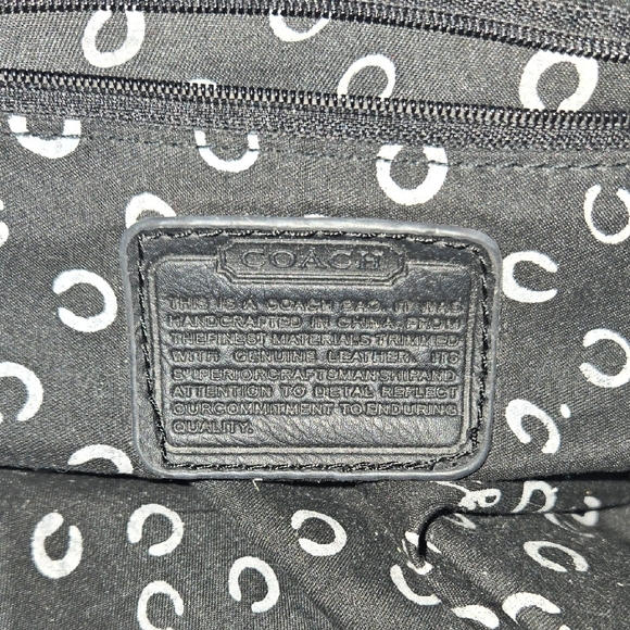 Coach Black Signature Satchel - Picture 3 of 15